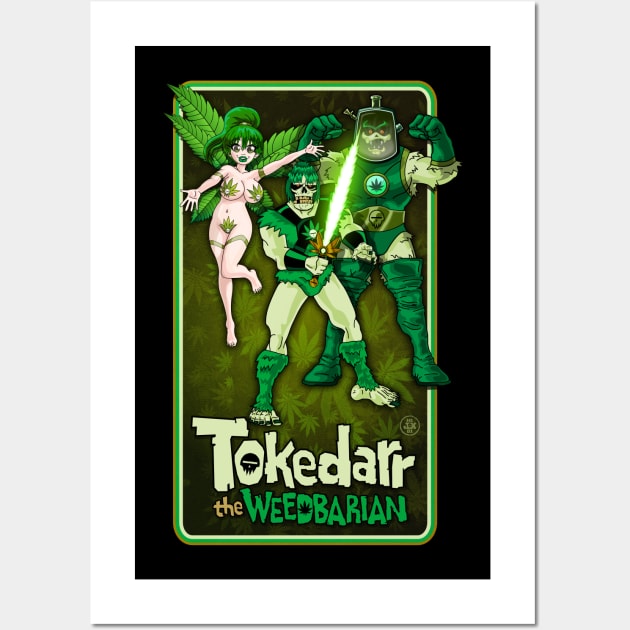 Tokedarr The Weedbarian, Weedriel, Bongla Wall Art by HEJK81